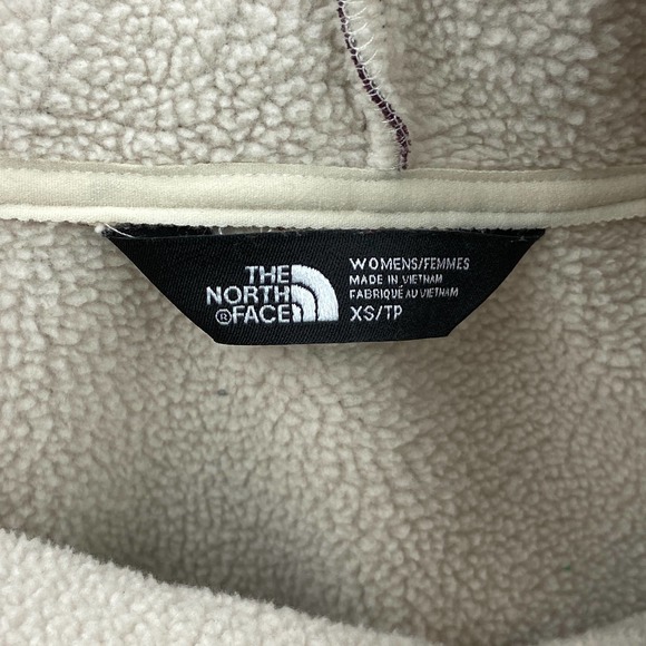 The North Face Red Pullover Sweater Cowl Neck Fleece Lined Women’s Size XS - Picture 3 of 7